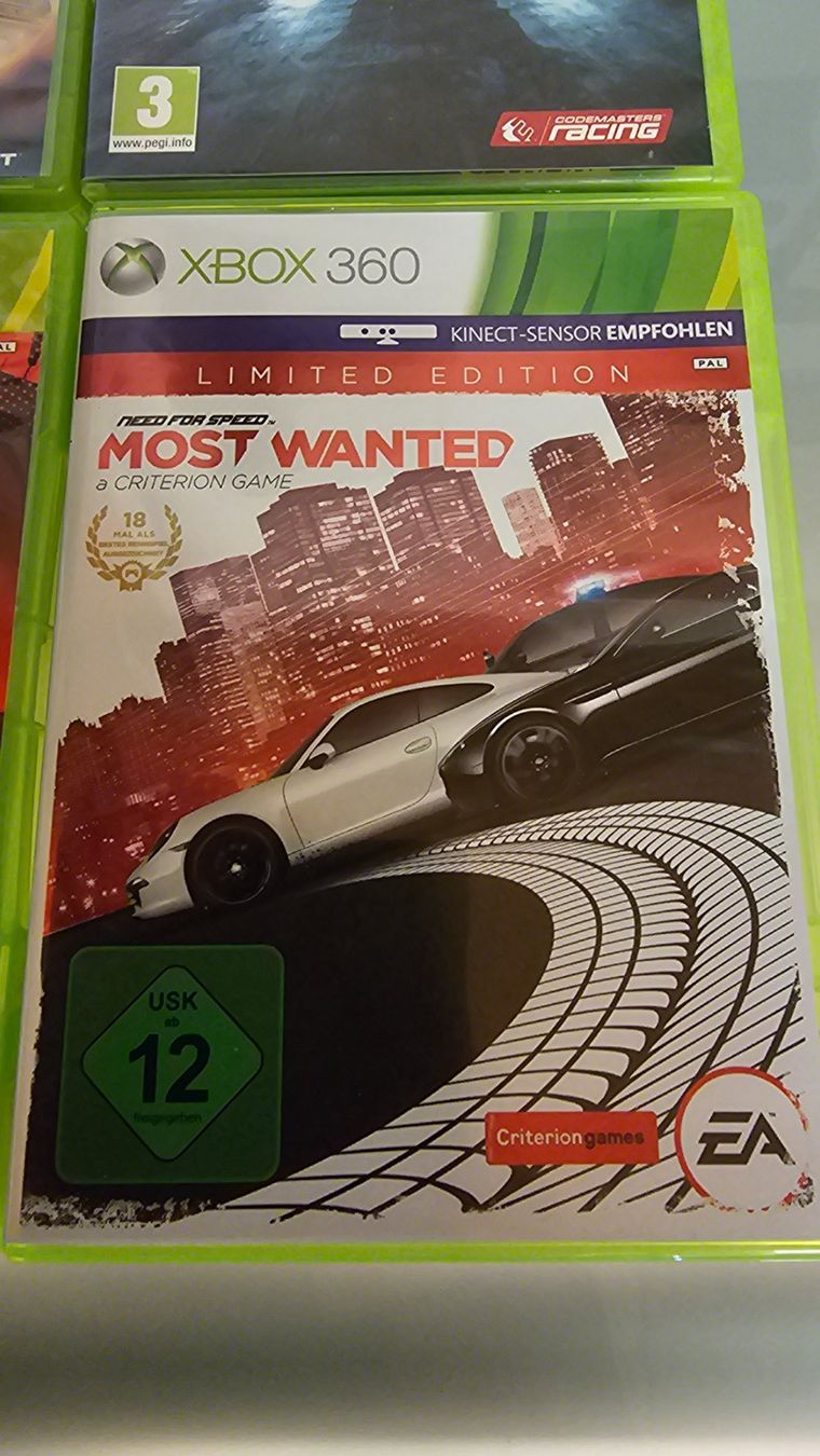 Spiele: 4 Xbox Rennspiele Driver Grid 2 Dirt Showdown Need for Speed – Gebraucht aus Koppigen von Kellerfundsachen 4