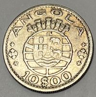 10 Escudos - Angola  / Portugal - 1955   (Silber .720)