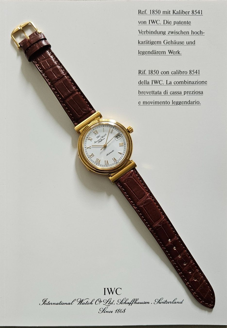 IWC Orologi: IWC Schaffhausen Ref. 1850 – Usato da Elgg venduto da Roophu 1
