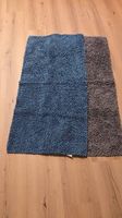 Badezimmerteppich 123x58 grau 3x grau & 2x Petrol je 3.-