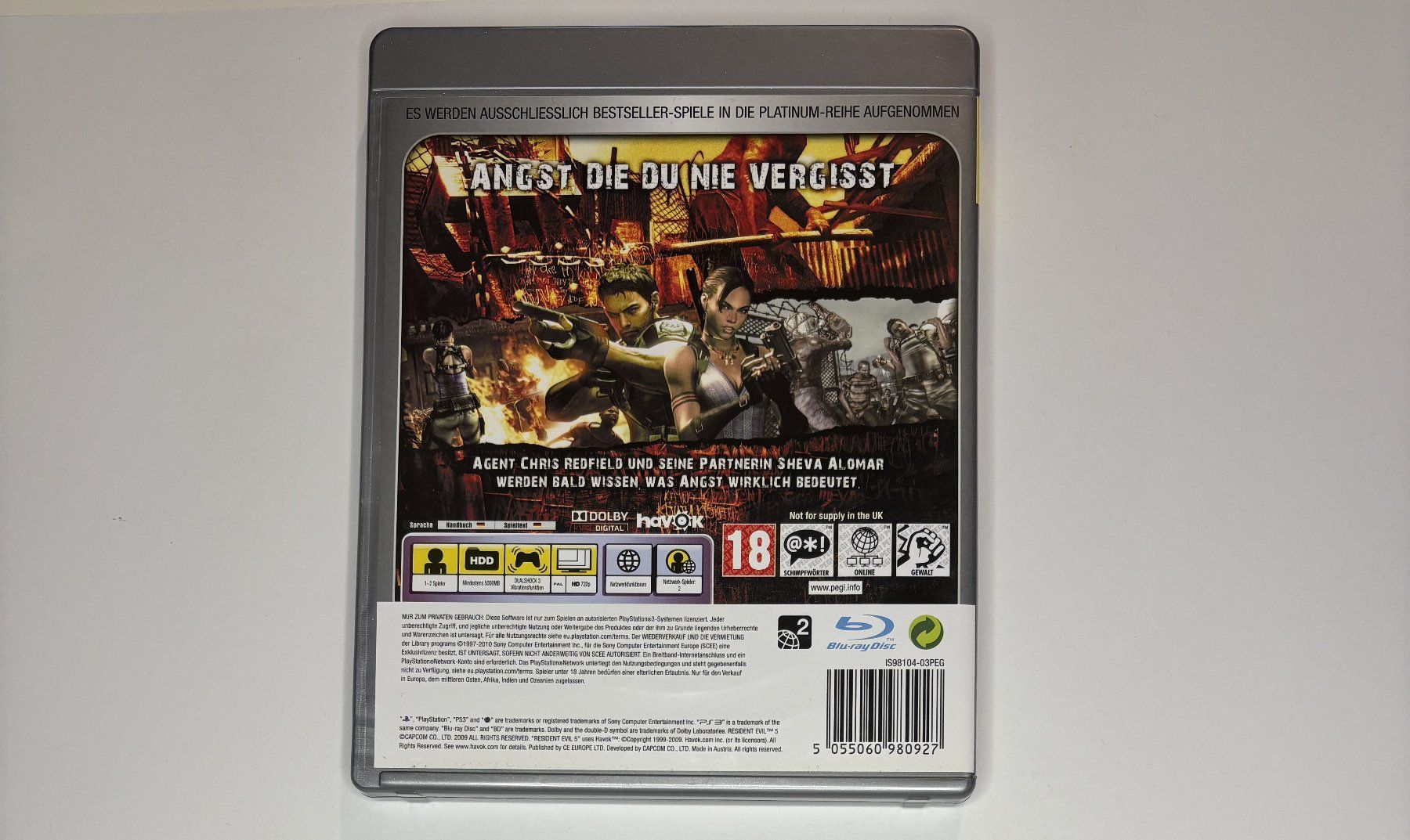 Giochi: PS3 - Resident Evil 5 – Usato da Allschwil venduto da Bullach 2