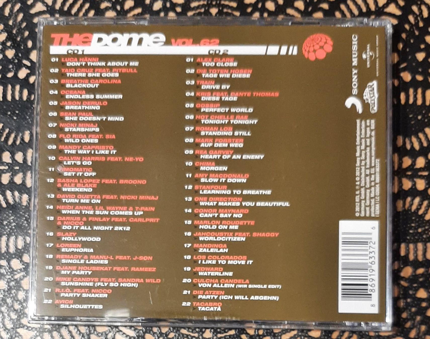 CDs: The Dome Vol. 62, Doppel-CD 2012, Hit Compilation, Sampler – Gebraucht aus Amriswil von Celini3 1