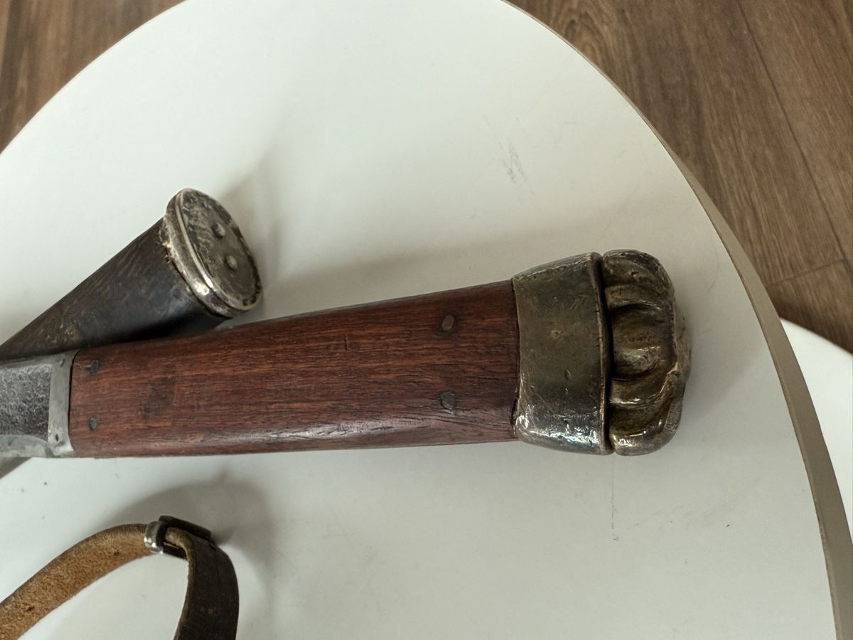 Besteck: Antikes Tibetisches Messer mit Feuerzeug – Gebraucht aus Wittnau von Rewachen 5