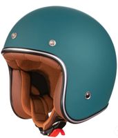 Jethelm Irmi  in petrol-blau mit Chromrand L Vespa Roller