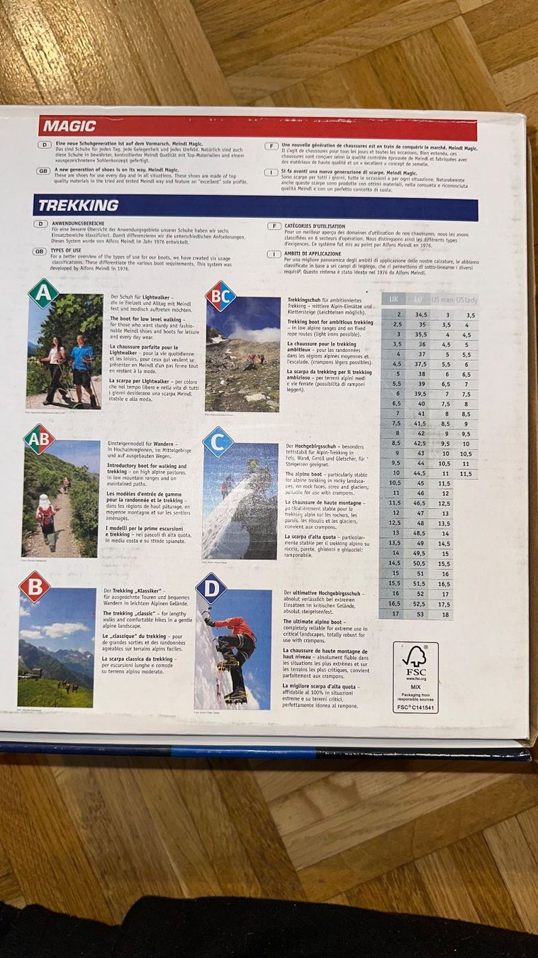Meindl Scarpe da uomo: Meindl Wanderschuhe Gr. 37 neu! – Nuovo e nell'imballaggio originale da Schönenbuch venduto da marisli80 5