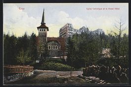 Caux, Eglise Catholique et le Grand Hote