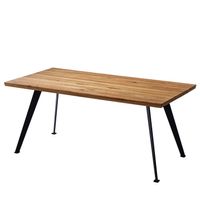 Massivholztisch mit Metallbeinen 90x180