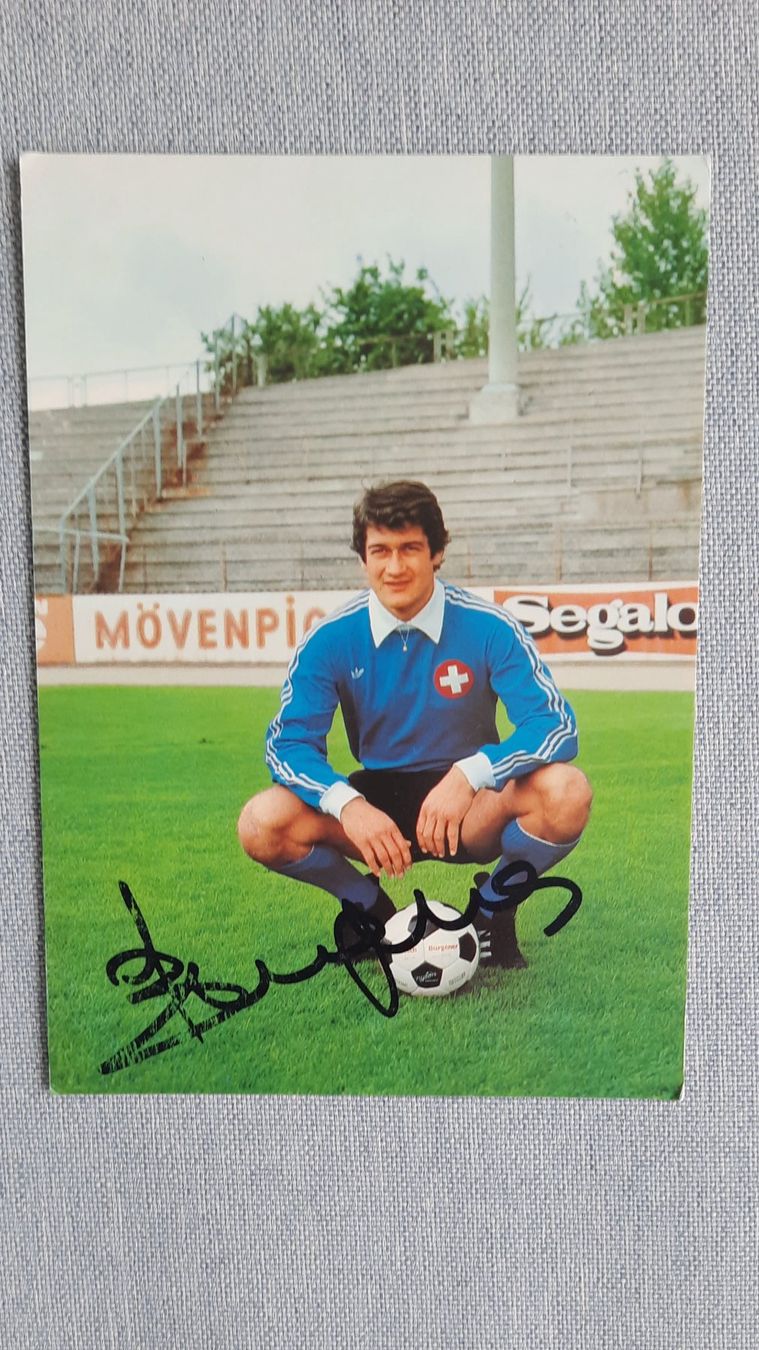 Autographes: Autogrammkarte Erich Burgener – D'occasion à Schmerikon par Olympia04
