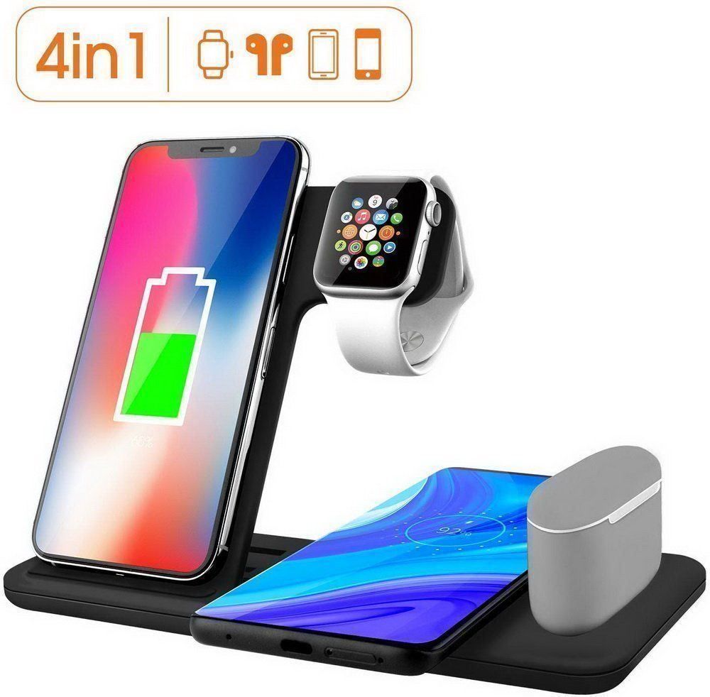 Ladegeräte: 4in1 Ladestation Wireless Charger – Neu (gemäss Beschreibung) aus Weinfelden von SEYBOY 1