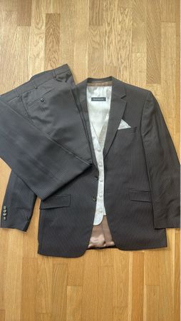 Wilvorst Herren Anzug dunkelbraun Grösse 50