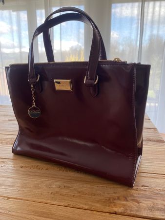 Elegante DKNY Leder-Handtasche Damen Rot