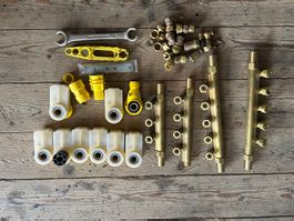 Installationsmaterial Heizung Messingverteiler Set