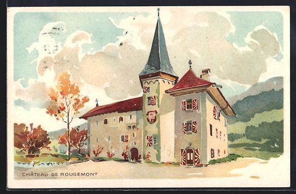 Ansichtskarten: Rougemont, Chateau de Rougemont, Gebäud – Gebraucht aus Berlin von bartko-reher