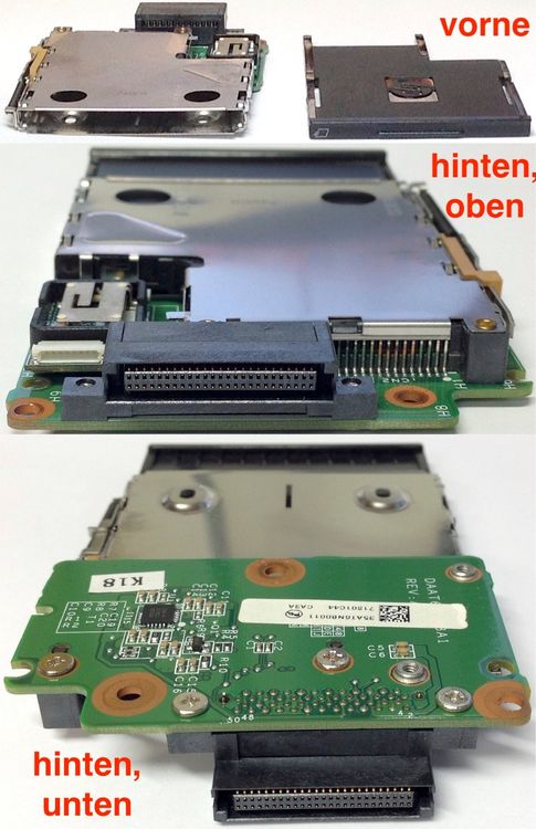 HP PCMCIA-Slot Karten-Laufwerk Laptop-CardReader intern (Gebraucht) in ...