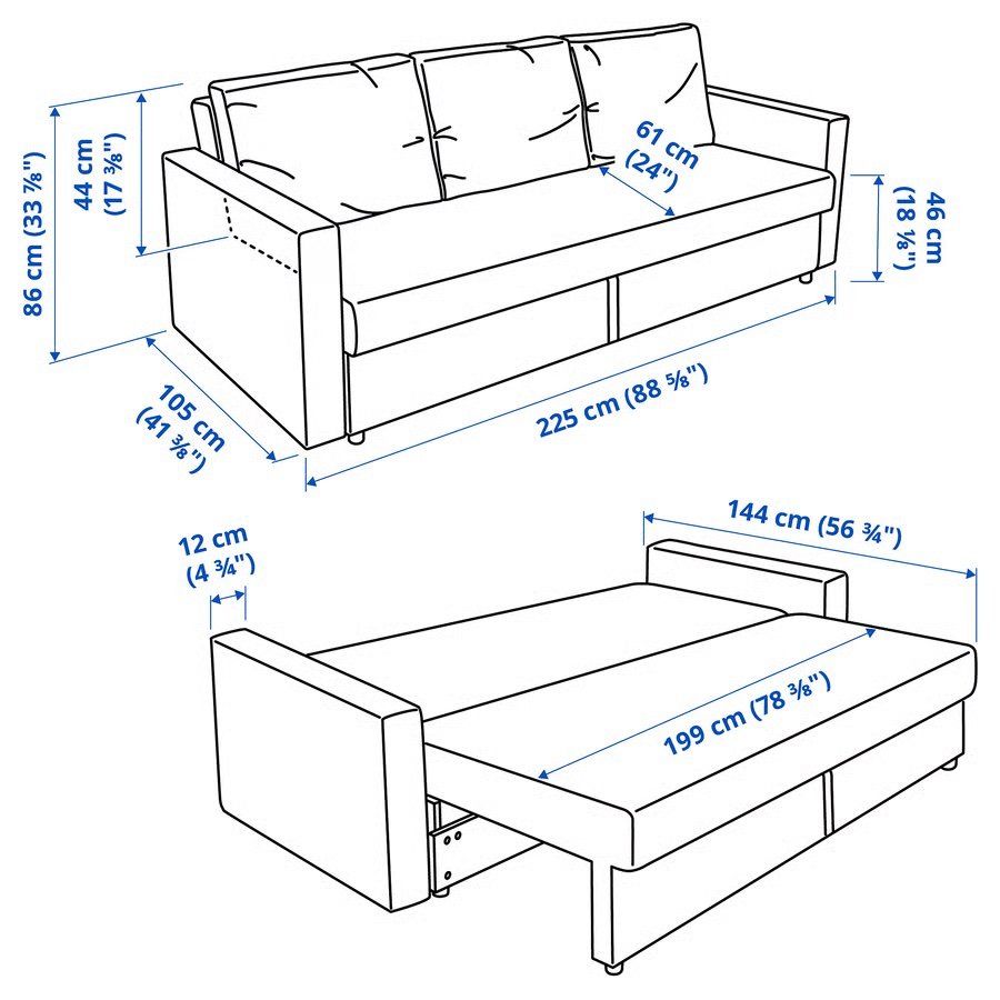 Ikea Divani: FRIHETEN 3er-Bettsofa – Usato da Zürich venduto da ann_6gcx 1