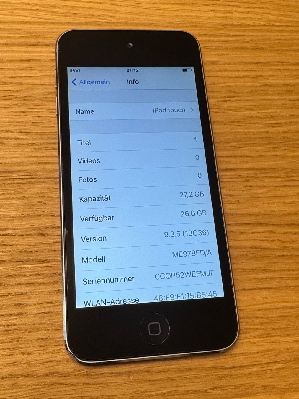 Apple Lettore multimediale portatile: iPod Touch 5th gen – Usato da Zollikofen venduto da lagavulin03 2