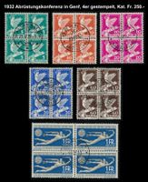 1932 Abrüstung Genf 4er gestempelt „BERN 1“, Kat. Fr. 250.-