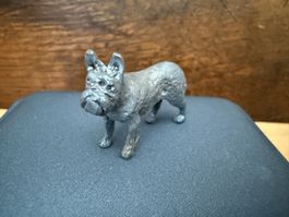 Vintage Französische Bulldogge Sammlerstücke aus Metall