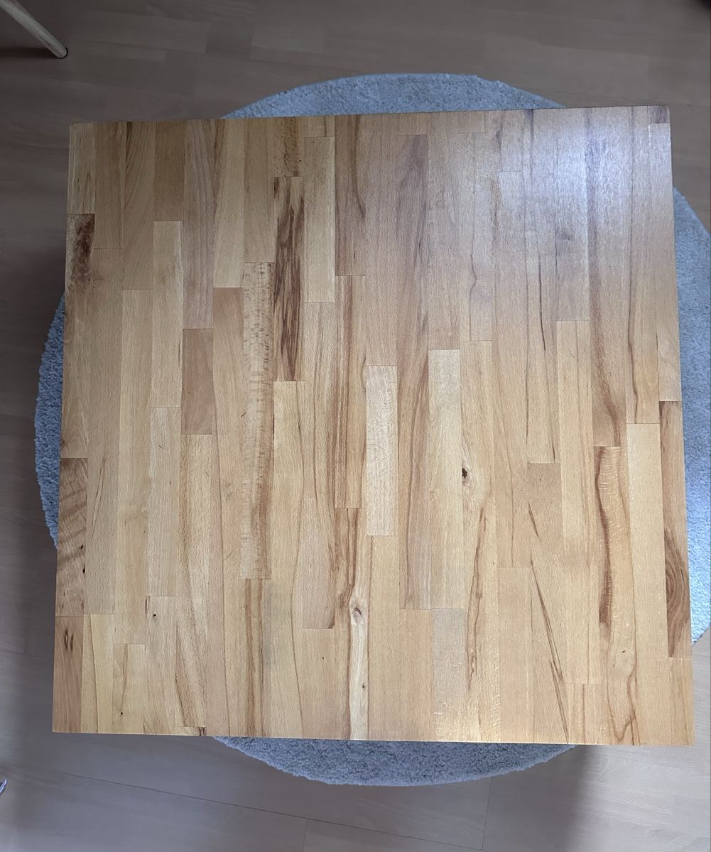 Tische: Couchtisch Holzplatte Metallgestell quadratisch – Gebraucht aus Brugg AG von sar_66q2 2