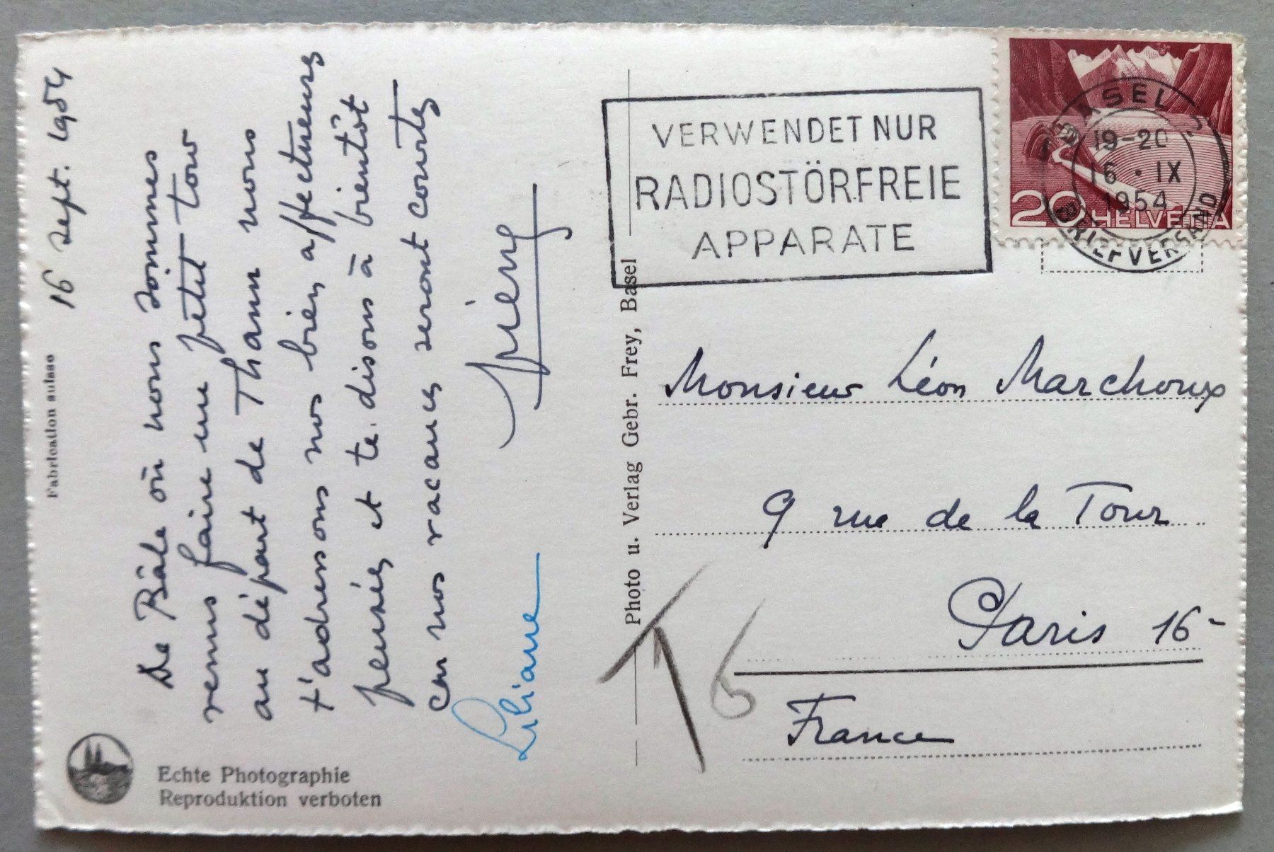 Cartoline postali: Basel, Mittlere Rheinbrücke und Martinskirche – Difettoso da Fétigny venduto da Billy2miny 1