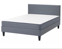 Ikea Säbövik Boxspringbett 140x200cm, Grau, Top Zustand