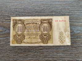 Kroatien 10 Kuna 1941 !!!!!!!