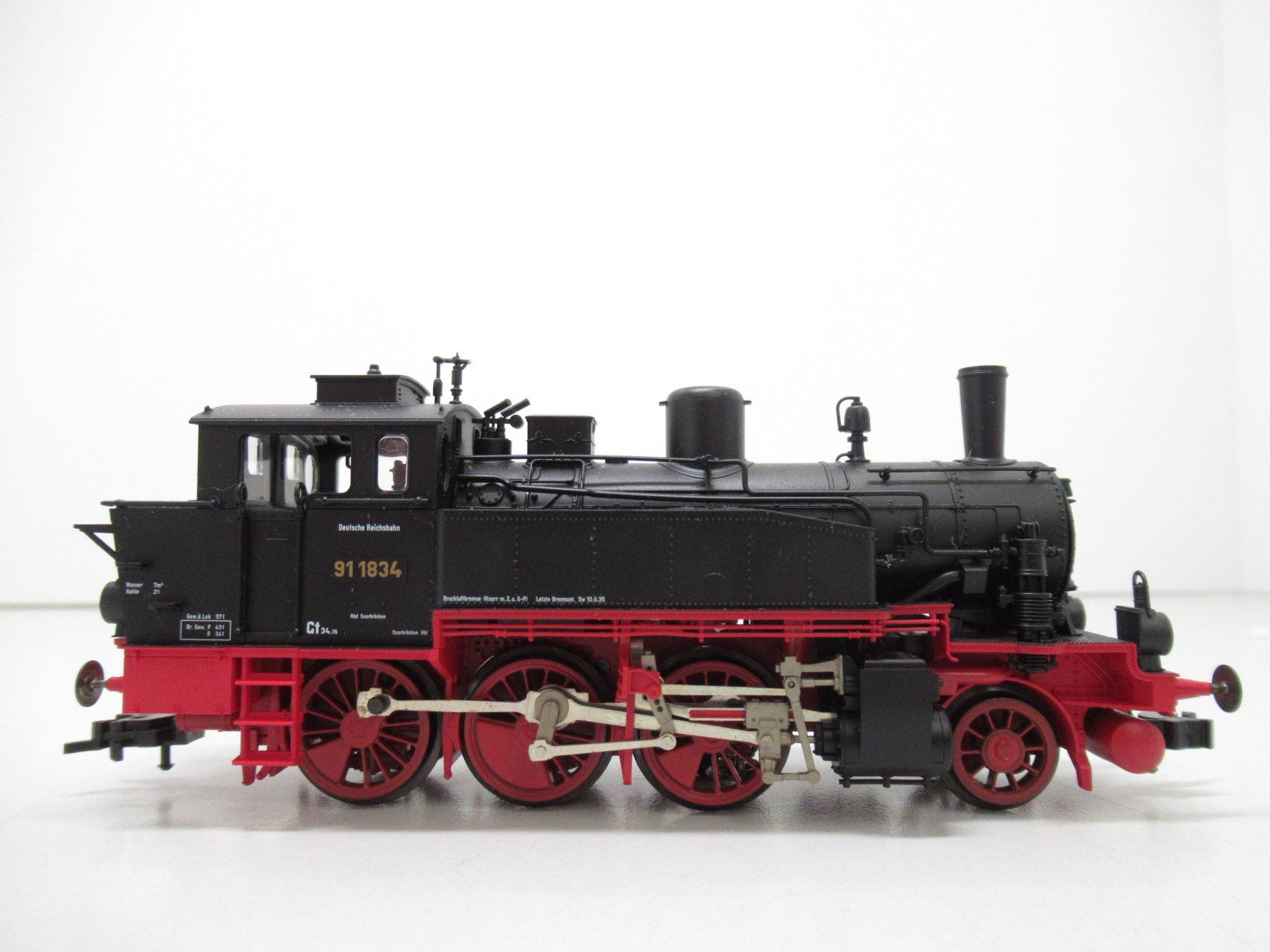 Fleischmann Modellini di ferrovie: Fleischmann 4032 Dampflok BR 91 Deutsche Bahn Analog DC H0 – Usato da Basel venduto da mhmarken 1