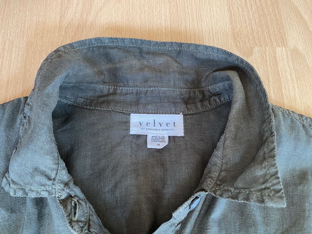Camicette: Velvet Graham Spencer Bluse Olive Gr. M – Usato da Buochs venduto da H16 7