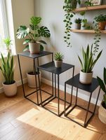 Beistelltisch Metall schwarz 3er Set