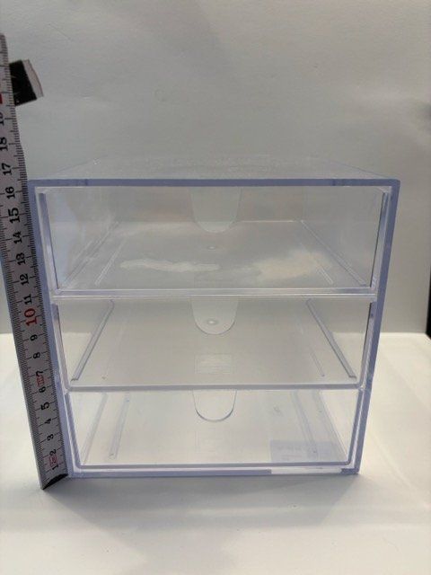 Ablagesysteme: Schubladenbox transparent 3 Fächer 2er Set neu – Gebraucht aus Basel von dav_b5gb 3