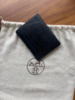 Hermes Wallet Black Alligator