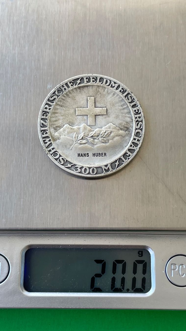 Medaglie: Schweizerische Schuetzenmedaille, Silber 925 – Usato da Bremgarten AG venduto da Schussi 3