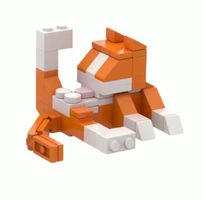 62-teiliges MOC Modell Katze DIY Klemmbausteine Set orwt