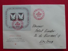 1948, W23 Baslertaube-Block, LUXUS-Brief SBK: 150.-+