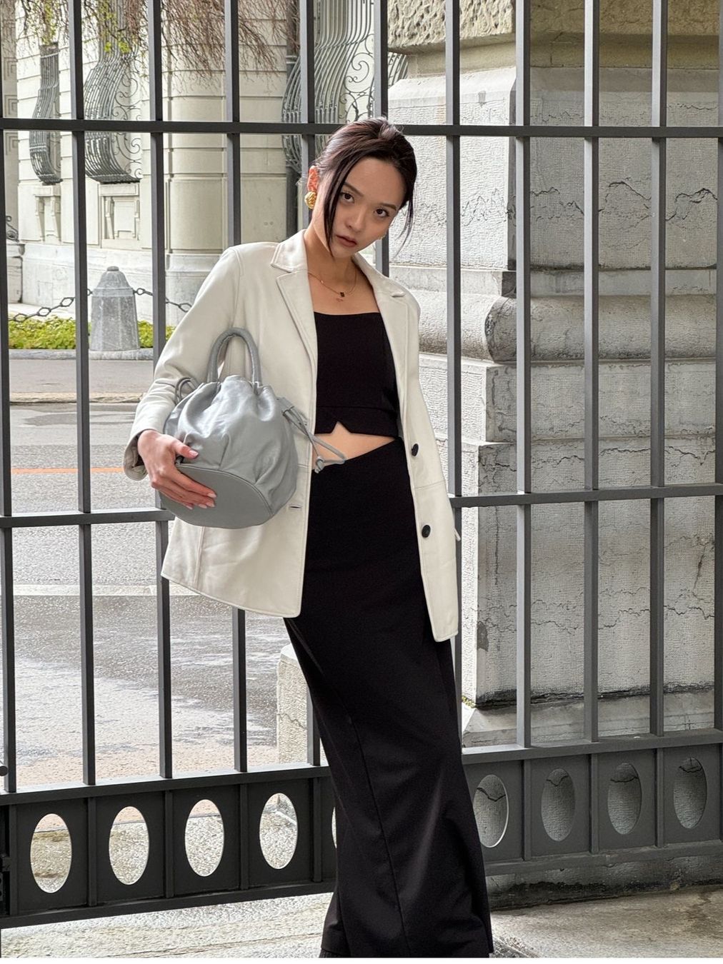 Borse da donna: 4 Stück echte Ledertaschen, grau, trendy! – Nuovo e nell'imballaggio originale da Bözberg venduto da sojana 5