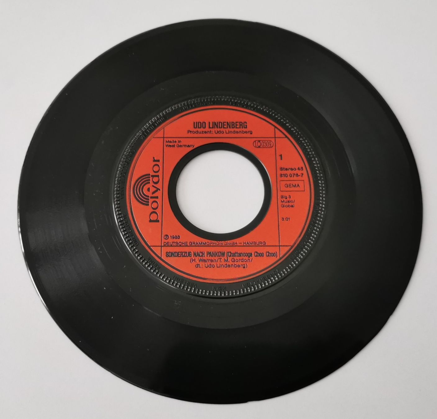 Dischi in vinile: UDO LINDENBERG: Sonderzug nach Pankow 7" Single – Usato da Münchwilen TG venduto da Swb 2