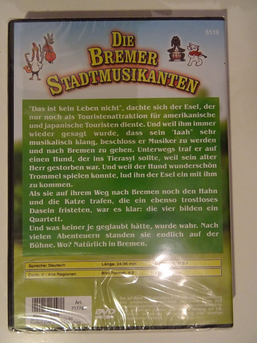 Alle DVDs: Die Bremer Stadtmusikanten – Neu und originalverpackt aus Erstfeld von Mario_boe0 1