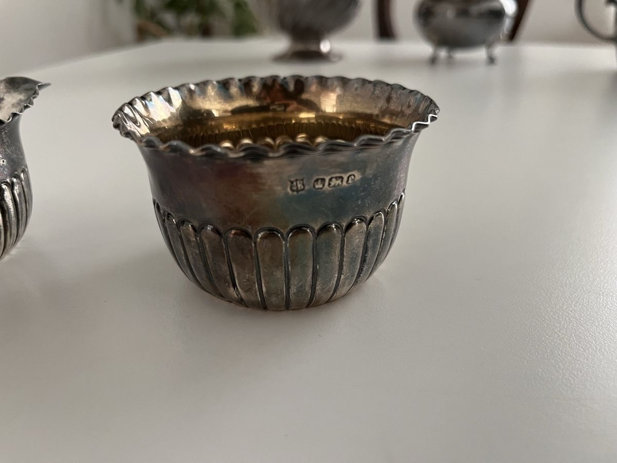 Geschirrsets: John & William Deakin 2er Sterling Silber Set aus 1897 – Gebraucht aus Lachen SZ von ratata 3