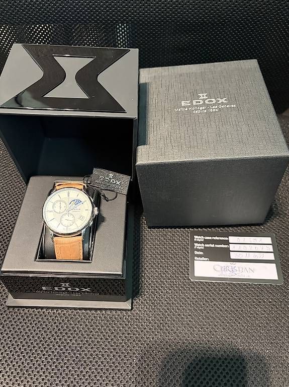 Edox Orologi: Edox Les Bémonts Chronograph Moonphase – Usato da St. Gallen venduto da John_Klerk