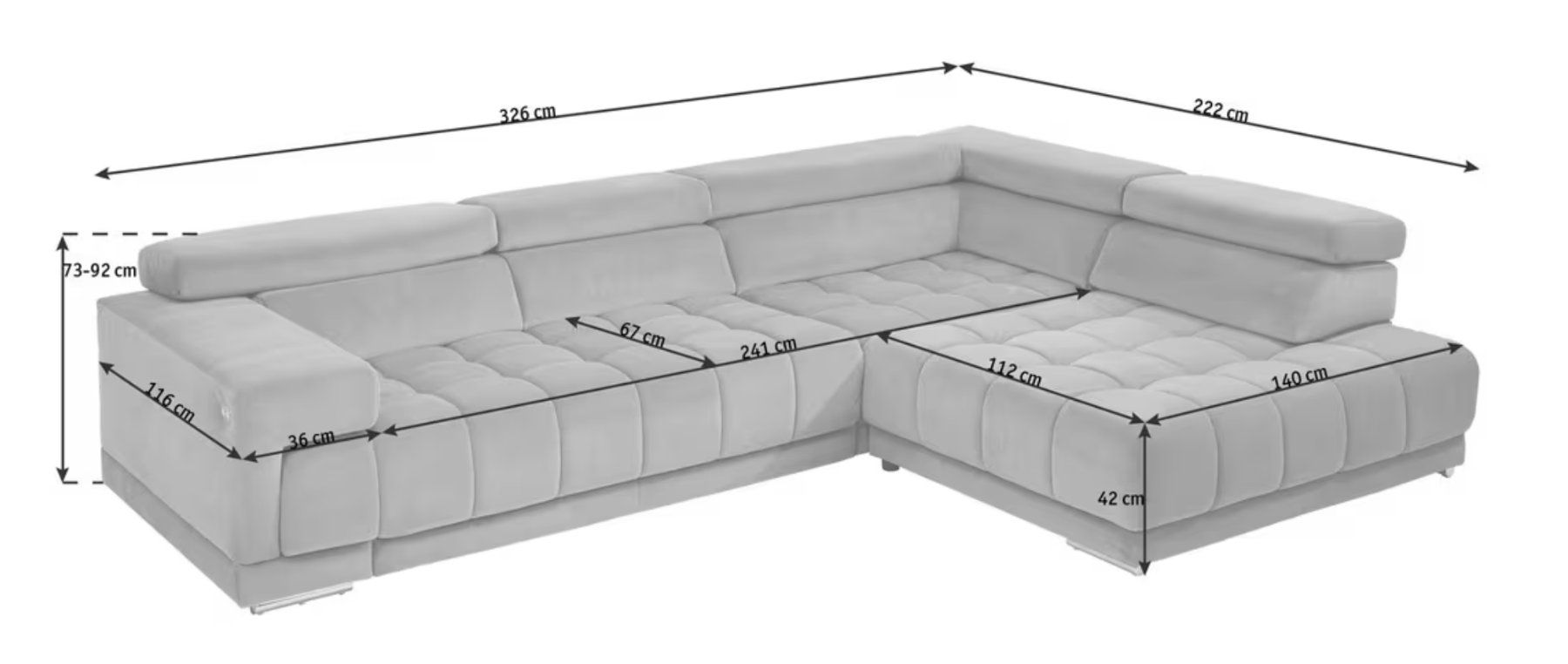 Divani: Grosses Sofa mit Schlaffunktion – Usato da Bonaduz venduto da zuma8 1