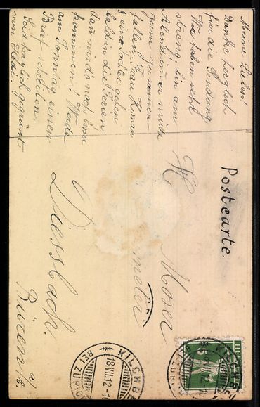 Cartoline postali: AK Wimmis, Ortsansicht mit Schloß – Usato da Berlin venduto da bartko-reher 1