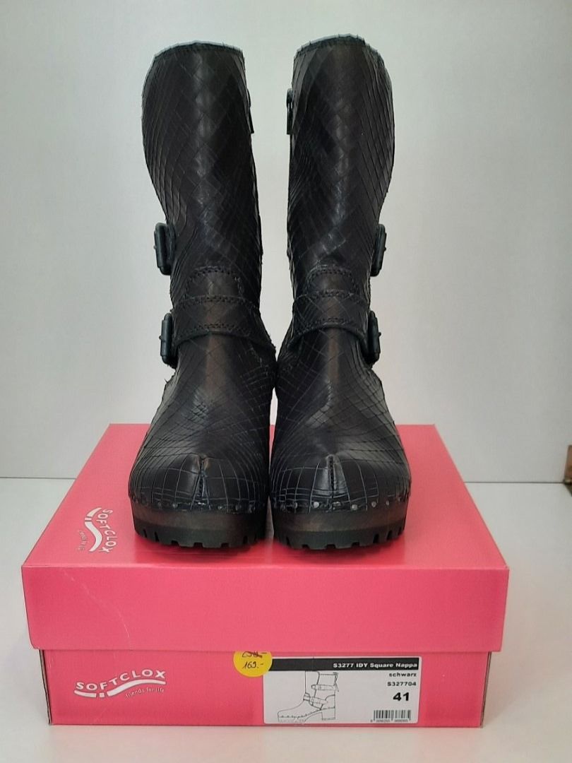 Softclox Damenschuhe: SOFTCLOX IDY  Square Nappa schwarz Stiefelette Gr. 41 – Neu und originalverpackt aus Seuzach von VT-Collections1 8