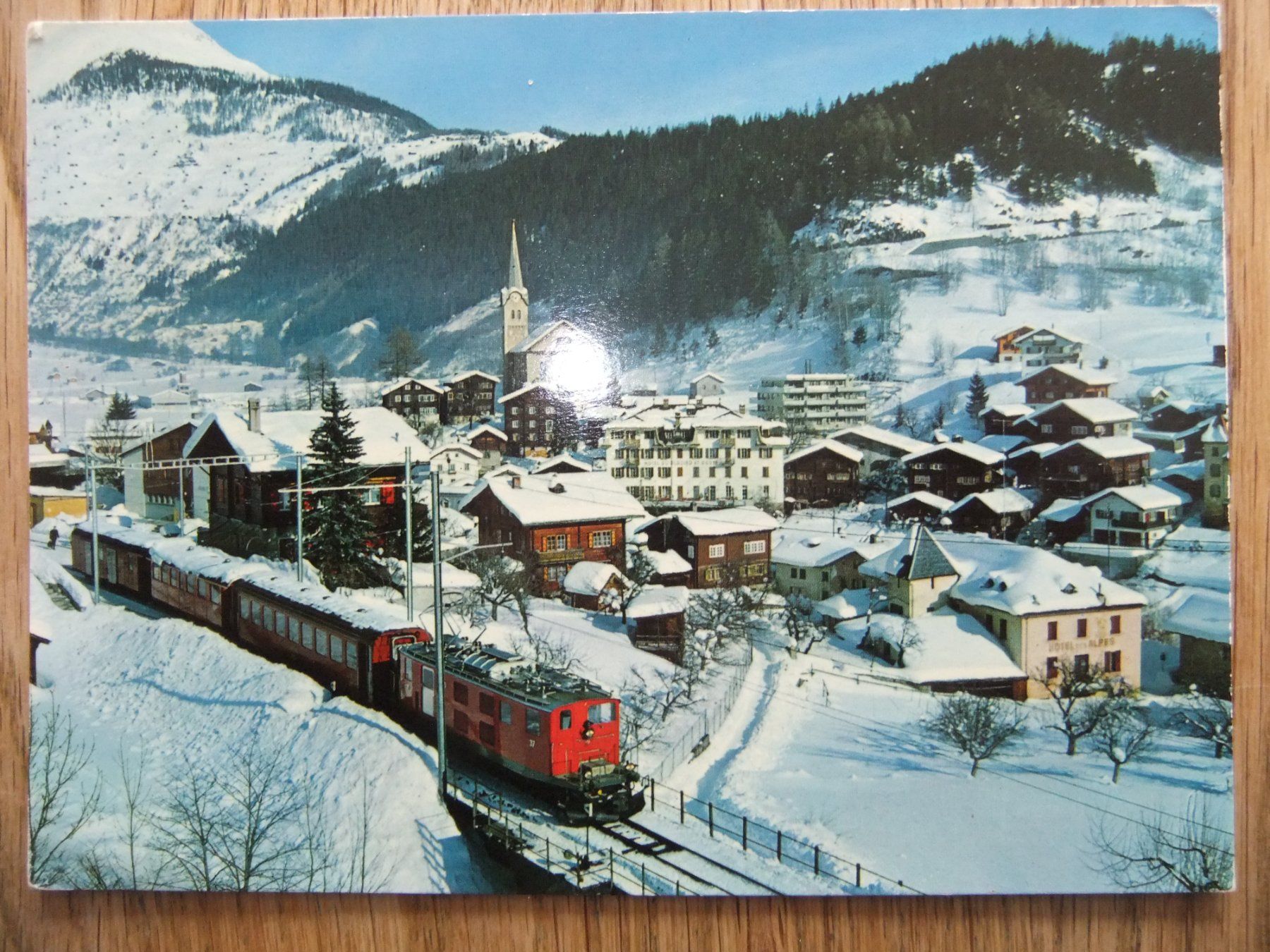 Cartoline postali: Fiesch und Furka Oberalp Bahn – Usato da St. Niklaus VS venduto da wunschlos54