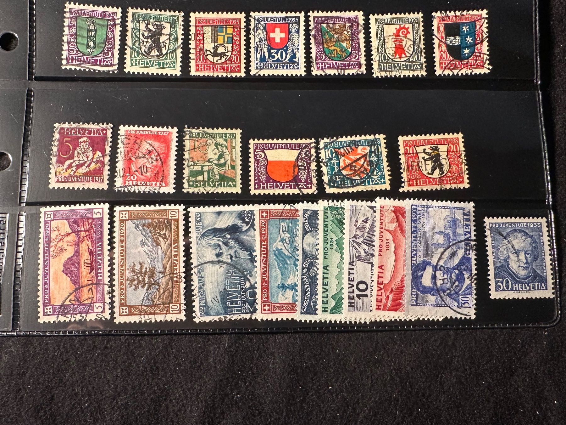 Tutti i francobolli: Pro Juventute ab 1920 Altschweiz Sammlung+++ – Usato da Stettfurt venduto da 2442 3