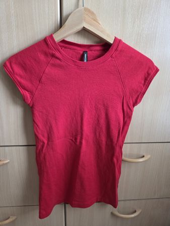 Damen T-Shirt Rot Grösse S New