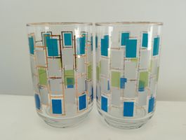 Retro Gläser Set (2 Stück) mit stilvollem Design!
