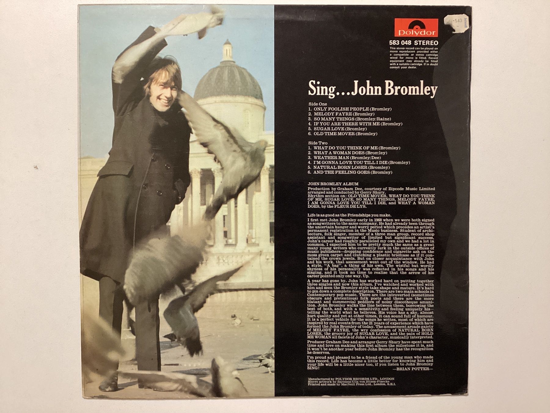 Dischi in vinile: John Bromley LP - Sing – Usato da Gutenswil venduto da Hamzian 1