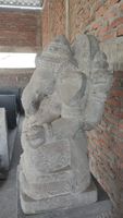 Skulptur Ganesha Elefantengott Stein Garten Statue Feng Shui