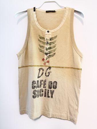 Vintage beigefarbene Dolce & Gabbana Tanktop