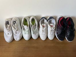 Vier Paar Turnschuhe Sneakers Nike Reebok Fila Grösse 41/42
